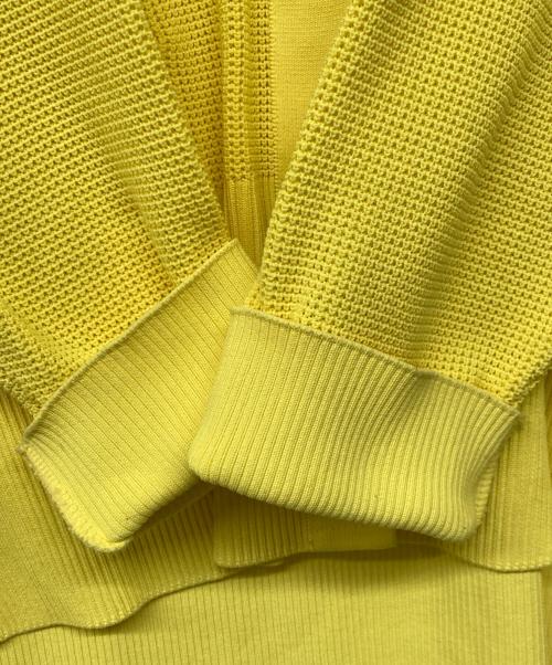 machatt（マチャット）machatt (マチャット) アモッサワッフルカーディガン イエロー サイズ:‐の古着・服飾アイテム