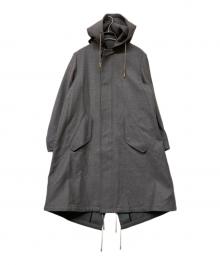 THE RERACS（ザ リラクス）の古着「ウールフーデッドコート」｜グレー