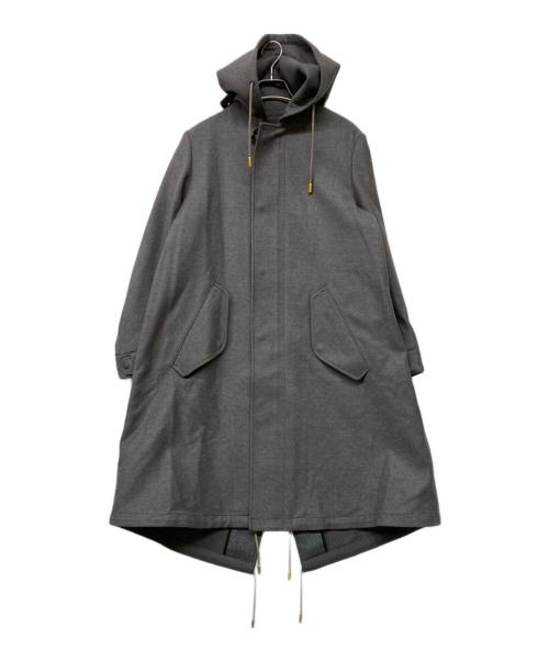 THE RERACS（ザ リラクス）THE RERACS (ザ リラクス) ウールフーデッドコート グレー サイズ:38の古着・服飾アイテム