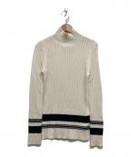 DES PRESデ プレ）の古着「ウールシルクリブハイネックプルオーバー」｜アイボリー