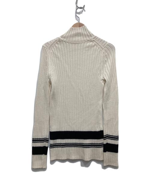 DES PRES（デ プレ）DES PRES (デ プレ) ウールシルクリブハイネックプルオーバー アイボリー サイズ:Sの古着・服飾アイテム