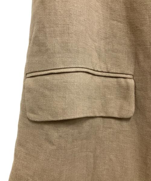 DES PRES（デ プレ）DES PRES (デ プレ) リネンファブリックコンビ ロングジレ ベージュ サイズ:Free 未使用品の古着・服飾アイテム