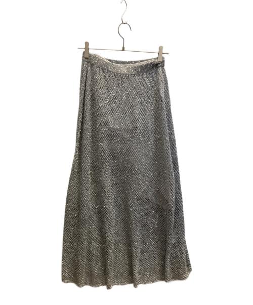 cepie.（セピエ）cepie. (セピエ) スパングルスカート シルバー サイズ:フリー 未使用品の古着・服飾アイテム