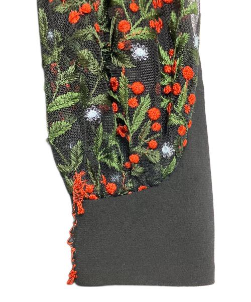 LOKITHO（ロキト）LOKITHO (ロキト) 刺繍ワンピース ブラック サイズ:1の古着・服飾アイテム