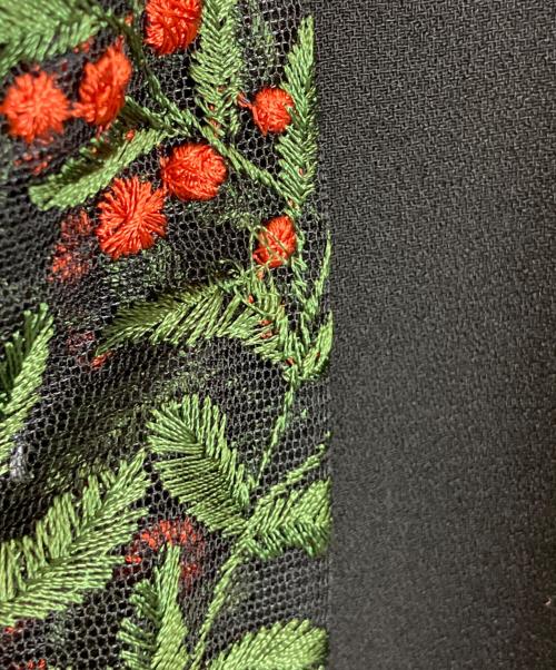 LOKITHO（ロキト）LOKITHO (ロキト) 刺繍ワンピース ブラック サイズ:1の古着・服飾アイテム