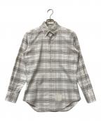 THOM BROWNE. NEW YORKトムブラウン ニューヨーク）の古着「チェックシャツ」｜ホワイト