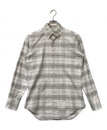 THOM BROWNE. NEW YORK（トムブラウン ニューヨーク）の古着「チェックシャツ」｜ホワイト