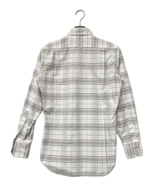 THOM BROWNE. NEW YORK（トムブラウン ニューヨーク）THOM BROWNE. NEW YORK (トムブラウン ニューヨーク) チェックシャツ ホワイト サイズ:size1の古着・服飾アイテム