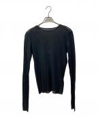 Plageプラージュ）の古着「Mesh Sheer ロンT」｜ブラック