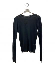 Plage（プラージュ）の古着「Mesh Sheer ロンT」｜ブラック