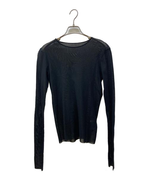 Plage（プラージュ）Plage (プラージュ) Mesh Sheer ロンT ブラック サイズ:Freeの古着・服飾アイテム