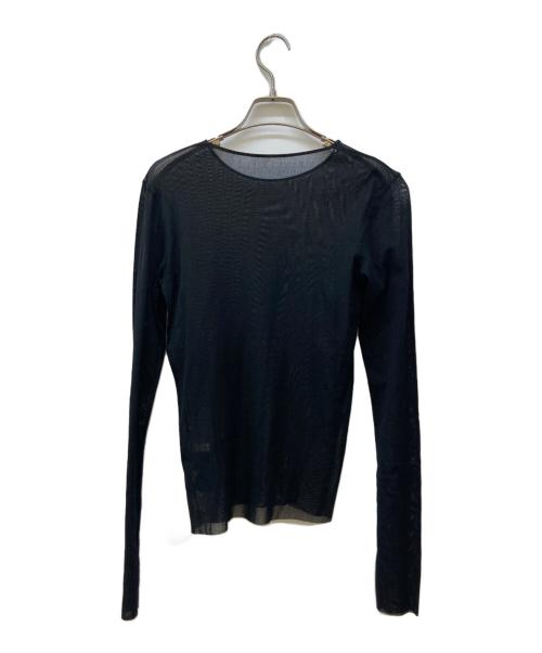 Plage（プラージュ）Plage (プラージュ) Mesh Sheer ロンT ブラック サイズ:Freeの古着・服飾アイテム