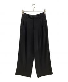 Spick and Span（スピック＆スパン）の古着「シルキードレープ2タックワイドパンツ」｜グレー
