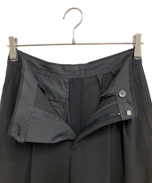 Spick and Span（スピック＆スパン）Spick and Span (スピックアンドスパン) シルキードレープ2タックワイドパンツ グレー サイズ:38の古着・服飾アイテム