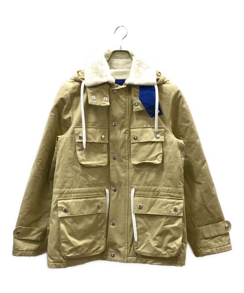 maison kitsune（メゾンキツネ）maison kitsune (メゾンキツネ) 中綿サファリジャケット ベージュ サイズ:Sの古着・服飾アイテム