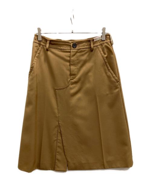 MARNI（マルニ）MARNI (マルニ) トロピカルウールバージンスカート ブラウン サイズ:40の古着・服飾アイテム