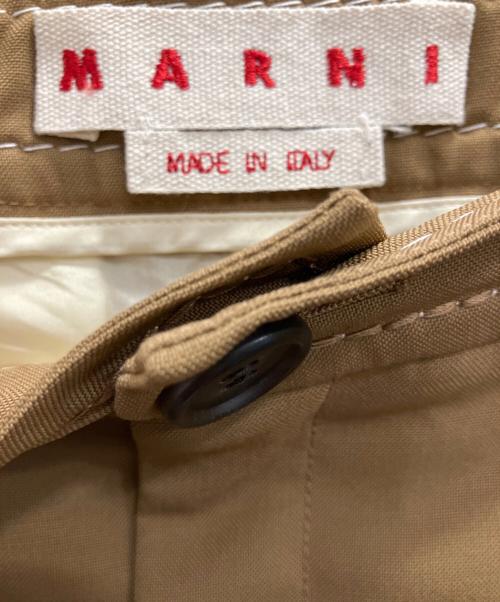 MARNI（マルニ）MARNI (マルニ) トロピカルウールバージンスカート ブラウン サイズ:40の古着・服飾アイテム