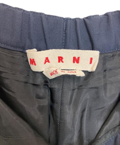 MARNI（マルニ）MARNI (マルニ) トロピカルウール テーパードパンツ ネイビー サイズ:38の古着・服飾アイテム