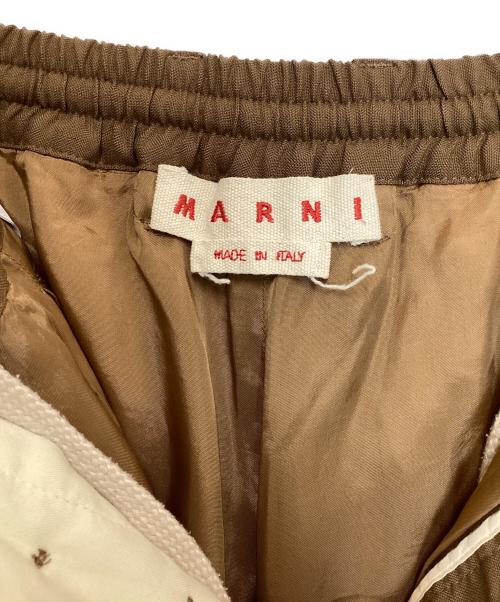 MARNI（マルニ）MARNI (マルニ) トロピカルウールイージーパンツ ブラウン サイズ:40の古着・服飾アイテム