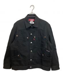 eYe COMME des GARCONS JUNYAWATANABE MAN×LEVI'S（アイ コム デ ギャルソン ジュンヤ ワタナベ マン×リーバイス）の古着「綿デニム×ウールサージ」｜ブラック