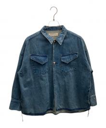 REMI RELIEF×RAY BEAMS（レミレリーフ×レイ ビームス）の古着「別注 コンチョシャツ」｜ブルー