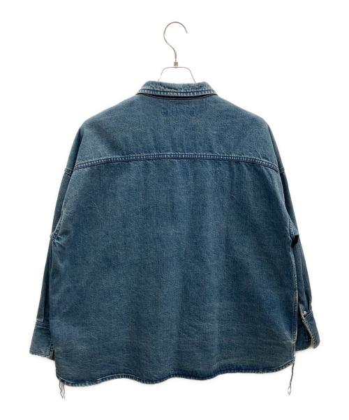 REMI RELIEF（レミレリーフ）REMI RELIEF (レミレリーフ) RAY BEAMS (レイ ビームス) 別注 コンチョシャツ ブルー サイズ:フリーの古着・服飾アイテム