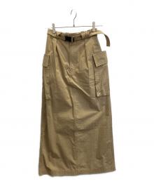 PHEENY（フィーニー）の古着「Cotton nylon dump military skirt」｜ベージュ