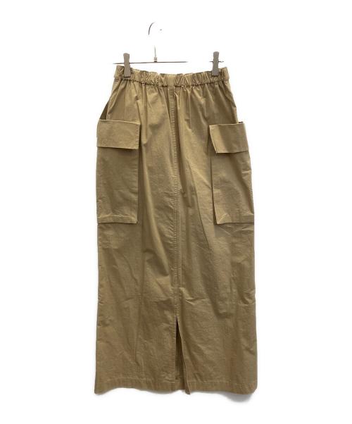 PHEENY（フィーニー）PHEENY (フィーニー) Cotton nylon dump military skirt ベージュ サイズ:1の古着・服飾アイテム