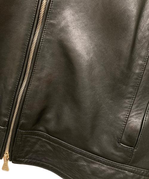 EMMETI（エンメティ）EMMETI (エンメティ) JURI ラムスキン シングル ライダース ジャケット ブラック サイズ:46の古着・服飾アイテム