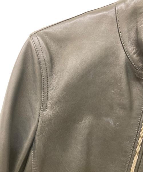 EMMETI（エンメティ）EMMETI (エンメティ) JURI ラムスキン シングル ライダース ジャケット ブラック サイズ:46の古着・服飾アイテム