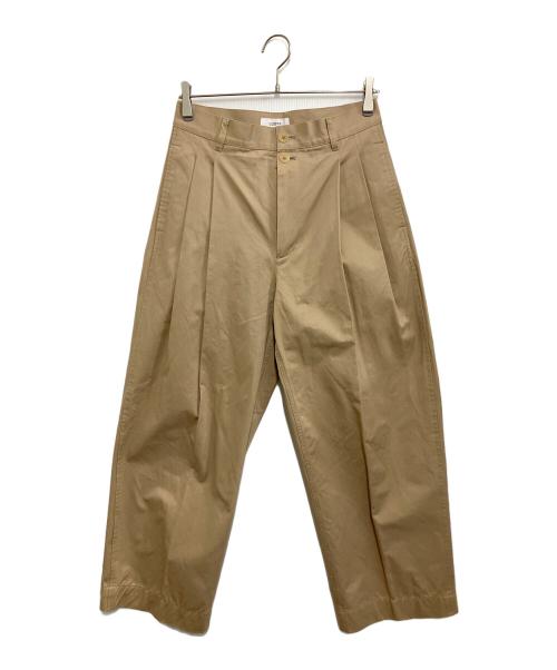 LOEFF（ロエフ）LOEFF (ロエフ) コットンツイル 2タック チノパンツ ベージュ サイズ:2の古着・服飾アイテム