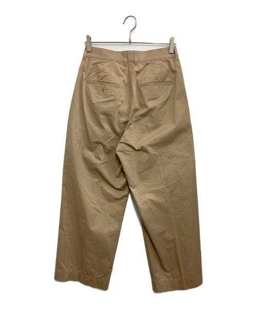 LOEFF（ロエフ）LOEFF (ロエフ) コットンツイル 2タック チノパンツ ベージュ サイズ:2の古着・服飾アイテム