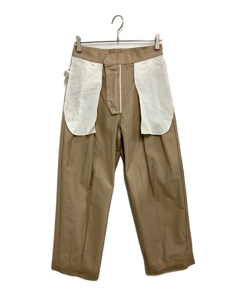 LOEFF（ロエフ）LOEFF (ロエフ) コットンツイル 2タック チノパンツ ベージュ サイズ:2の古着・服飾アイテム