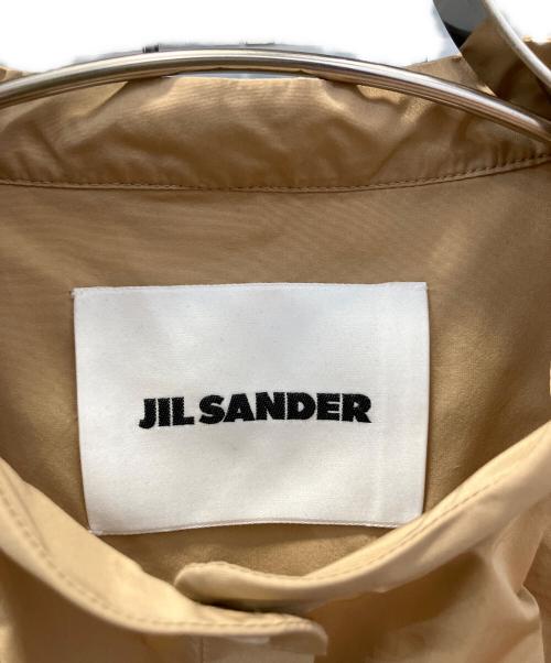 JIL SANDER（ジルサンダー）JIL SANDER (ジルサンダー) バンドカラーギャザーシャツ キャメル サイズ:SIZE 34の古着・服飾アイテム