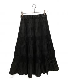 JOURNAL STANDARD（ジャーナルスタンダード）の古着「ミニプリーツティアードスカート」｜ブラック