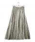 le.coeur blanc (ルクールブラン) プリーツロングスカート シルバー サイズ:38：3500円