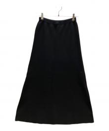 FRAMeWORK（フレームワーク）の古着「ウォッシャブルスムースフレアスカート」｜ブラック