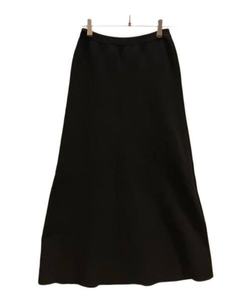FRAMeWORK（フレームワーク）FRAMeWORK (フレームワーク) ウォッシャブルスムースフレアスカート ブラック サイズ:36の古着・服飾アイテム
