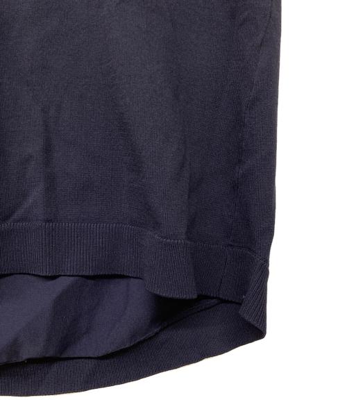 KUMIKYOKU（クミキョク）KUMIKYOKU (クミキョク) 編地ニット ツインセット ネイビー サイズ:2の古着・服飾アイテム