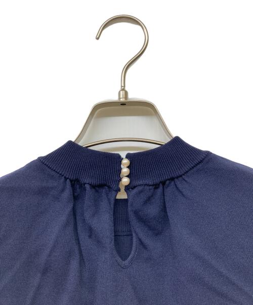 KUMIKYOKU（クミキョク）KUMIKYOKU (クミキョク) 編地ニット ツインセット ネイビー サイズ:2の古着・服飾アイテム