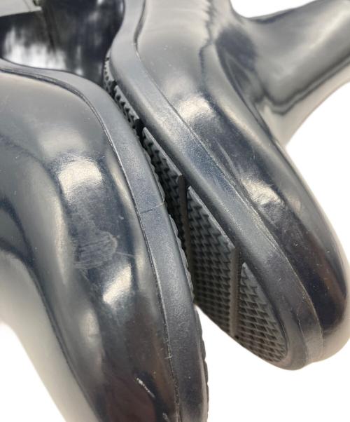 HUNTER（ハンター）HUNTER (ハンター) リファインド グロス ミッド ヒール ブーツ ネイビー サイズ:EU 38の古着・服飾アイテム