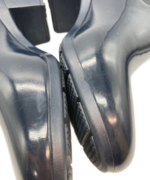 HUNTER（ハンター）HUNTER (ハンター) リファインド グロス ミッド ヒール ブーツ ネイビー サイズ:EU 38の古着・服飾アイテム