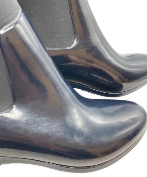 HUNTER（ハンター）HUNTER (ハンター) リファインド グロス ミッド ヒール ブーツ ネイビー サイズ:EU 38の古着・服飾アイテム