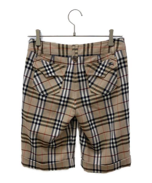BURBERRY BLUE LABEL（バーバリーロンドンブルーレーベル）BURBERRY BLUE LABEL (バーバリーロンドンブルーレーベル) ノヴァチェックハーフパンツ ベージュ サイズ:SIZE 36の古着・服飾アイテム