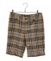 BURBERRY BLUE LABEL（バーバリーロンドンブルーレーベル）の古着「ノヴァチェックハーフパンツ」｜ベージュ