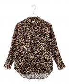 EQUIPMENTエキップモン）の古着「レオパード柄シャツ」｜ブラウン