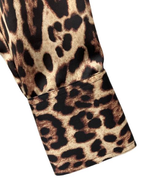 EQUIPMENT（エキップモン）EQUIPMENT (エキップモン) レオパード柄シャツ ブラウン サイズ:XSの古着・服飾アイテム