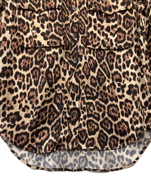 EQUIPMENT（エキップモン）EQUIPMENT (エキップモン) レオパード柄シャツ ブラウン サイズ:XSの古着・服飾アイテム