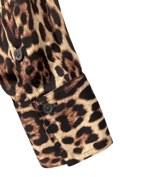 EQUIPMENT（エキップモン）EQUIPMENT (エキップモン) レオパード柄シャツ ブラウン サイズ:XSの古着・服飾アイテム