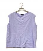 theoryセオリー）の古着「Wooster Crepe Knit Boat Neck Top」｜ソフトアイリス